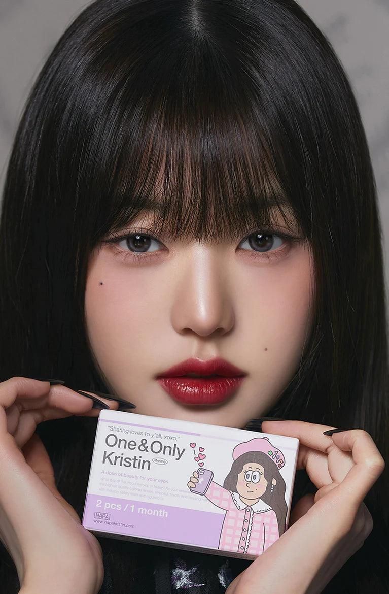 Hapa Kristin One&Only Kristin Light Gray (Month/2P) - MASHED POTATO UK | Colour Contact Lens