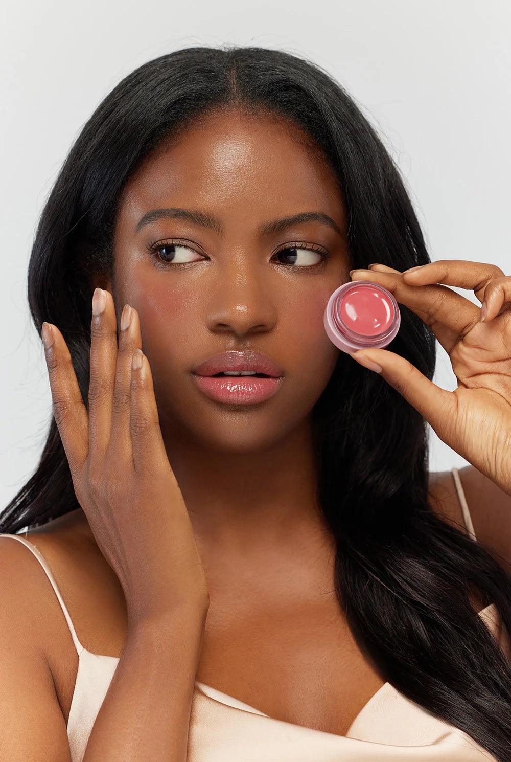 Hapa Kristin Cosmetics Gleam Glow Lip & Blush #301 Muted Rose - MASHED POTATO UK | Colour Contact Lens