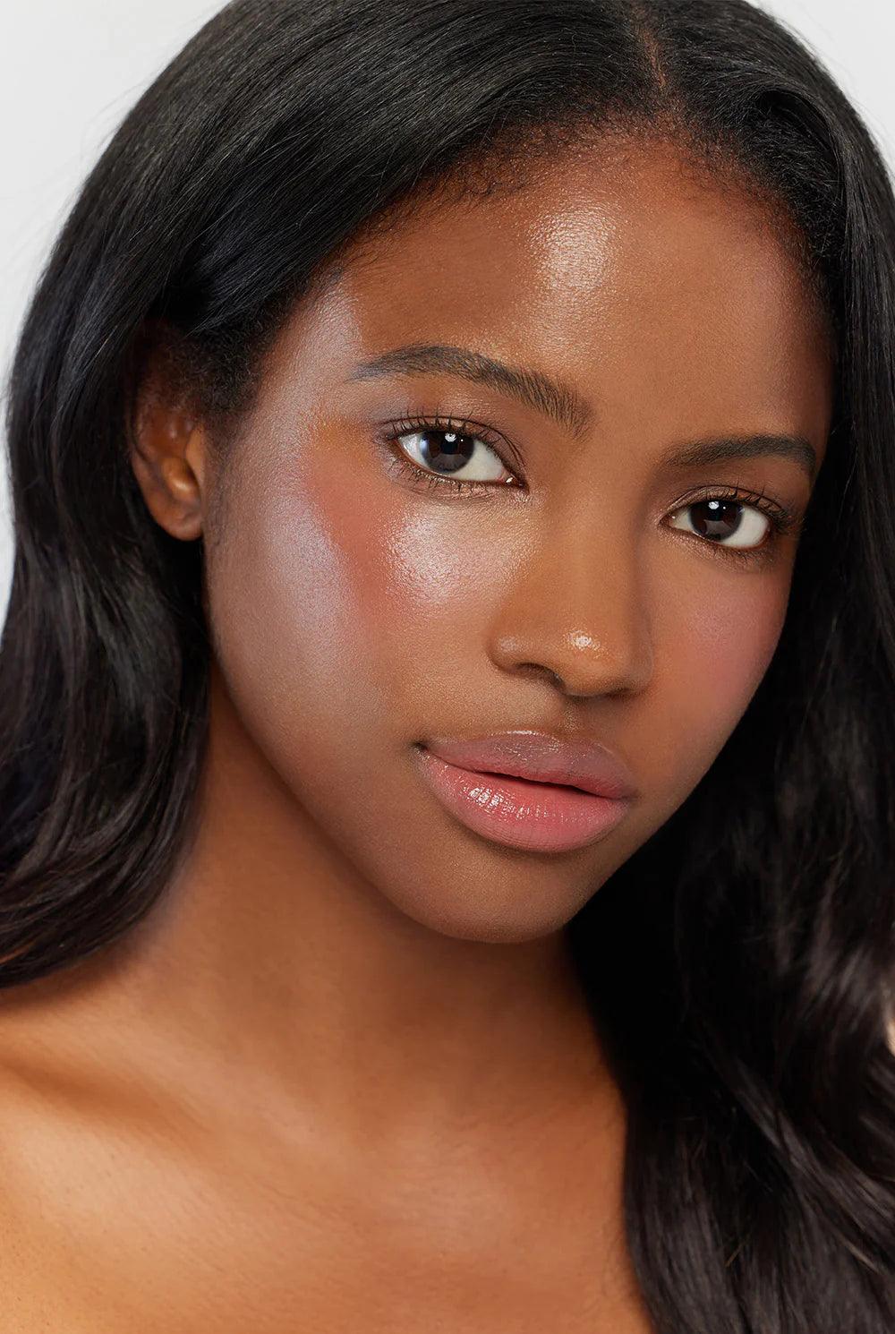Hapa Kristin Cosmetics Gleam Glow Lip & Blush #301 Muted Rose - MASHED POTATO UK | Colour Contact Lens