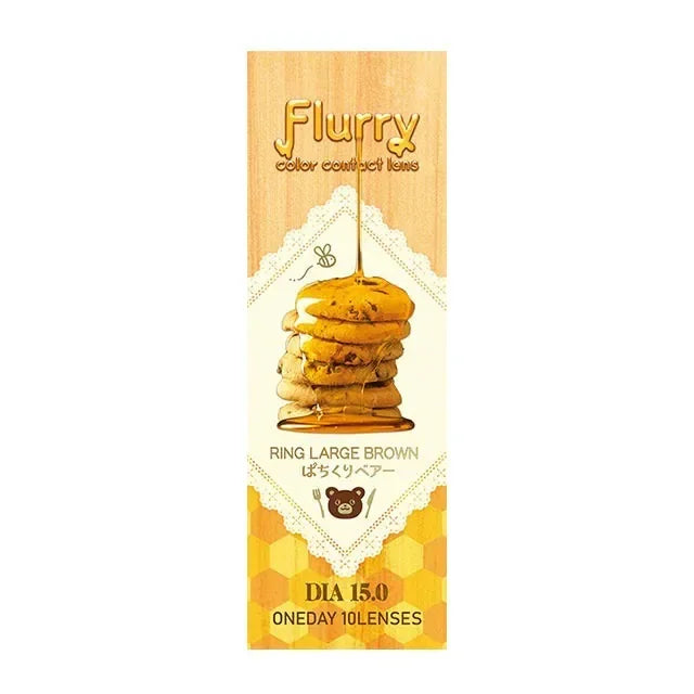 Flurry Ring Large Brown (DAILY/10P)-MASHED POTATO UK | Colour Contact Lens
