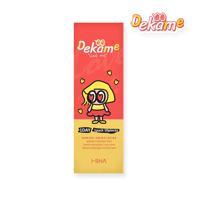 i-SHA Dekame Love Me Gray (DAILY/10P)-MASHED POTATO UK | Colour Contact Lens
