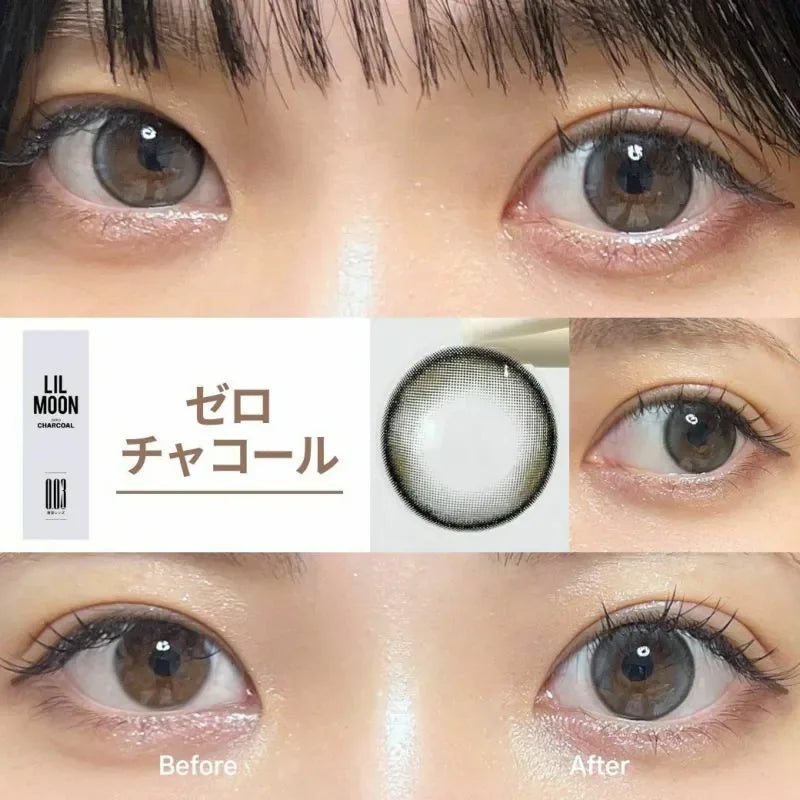 LilMoon Zero Charcoal (DAILY/10P)-MASHED POTATO UK | Colour Contact Lens