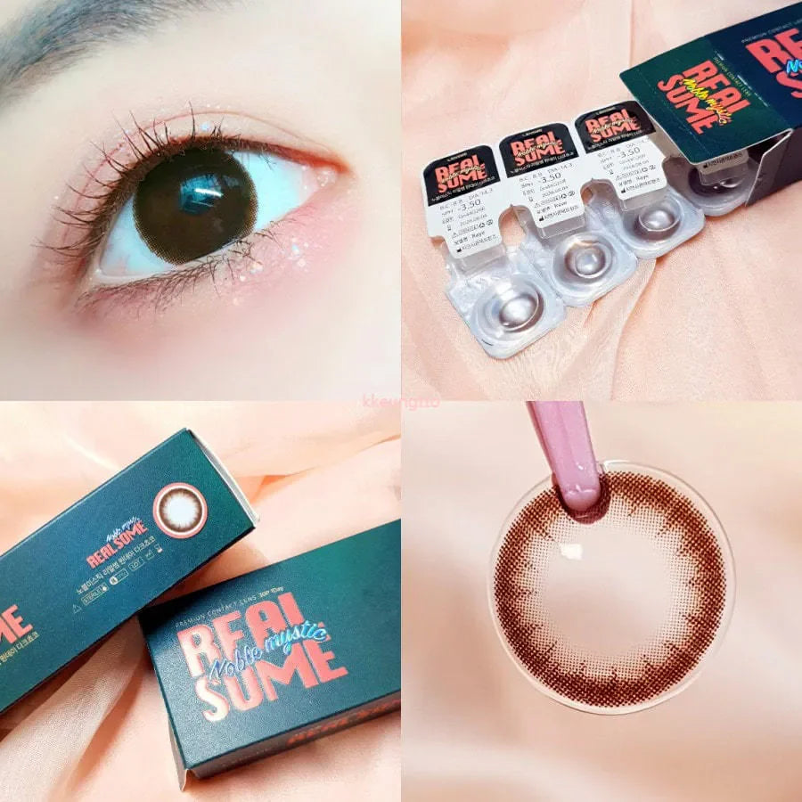 LENSME Noble Mystic Real Some Dark Choco (DAILY/30P)-MASHED POTATO UK | Colour Contact Lens