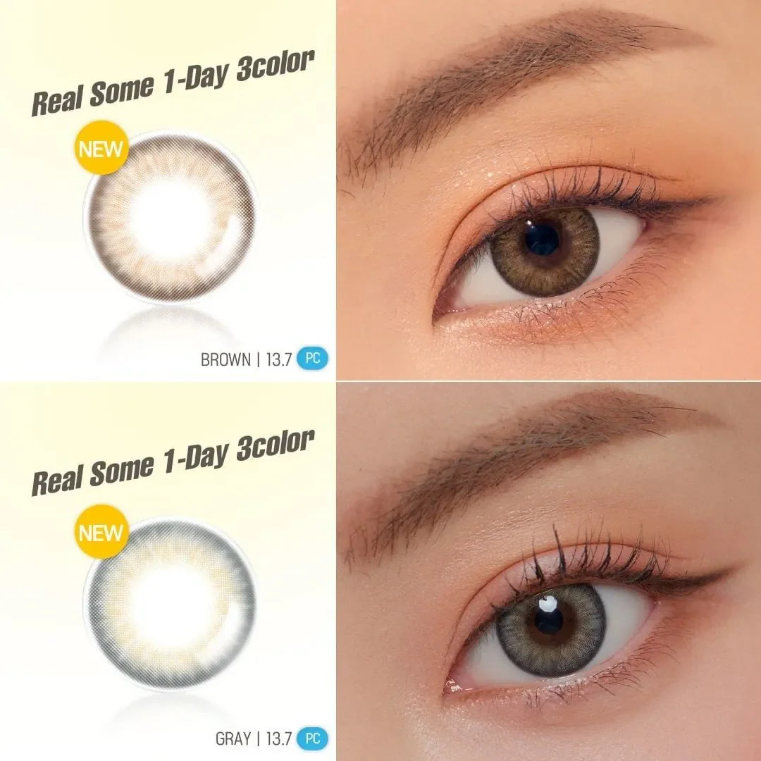LENSME Noble Mystic Real Some 3 Color Gray (DAILY/30P)-MASHED POTATO UK | Colour Contact Lens