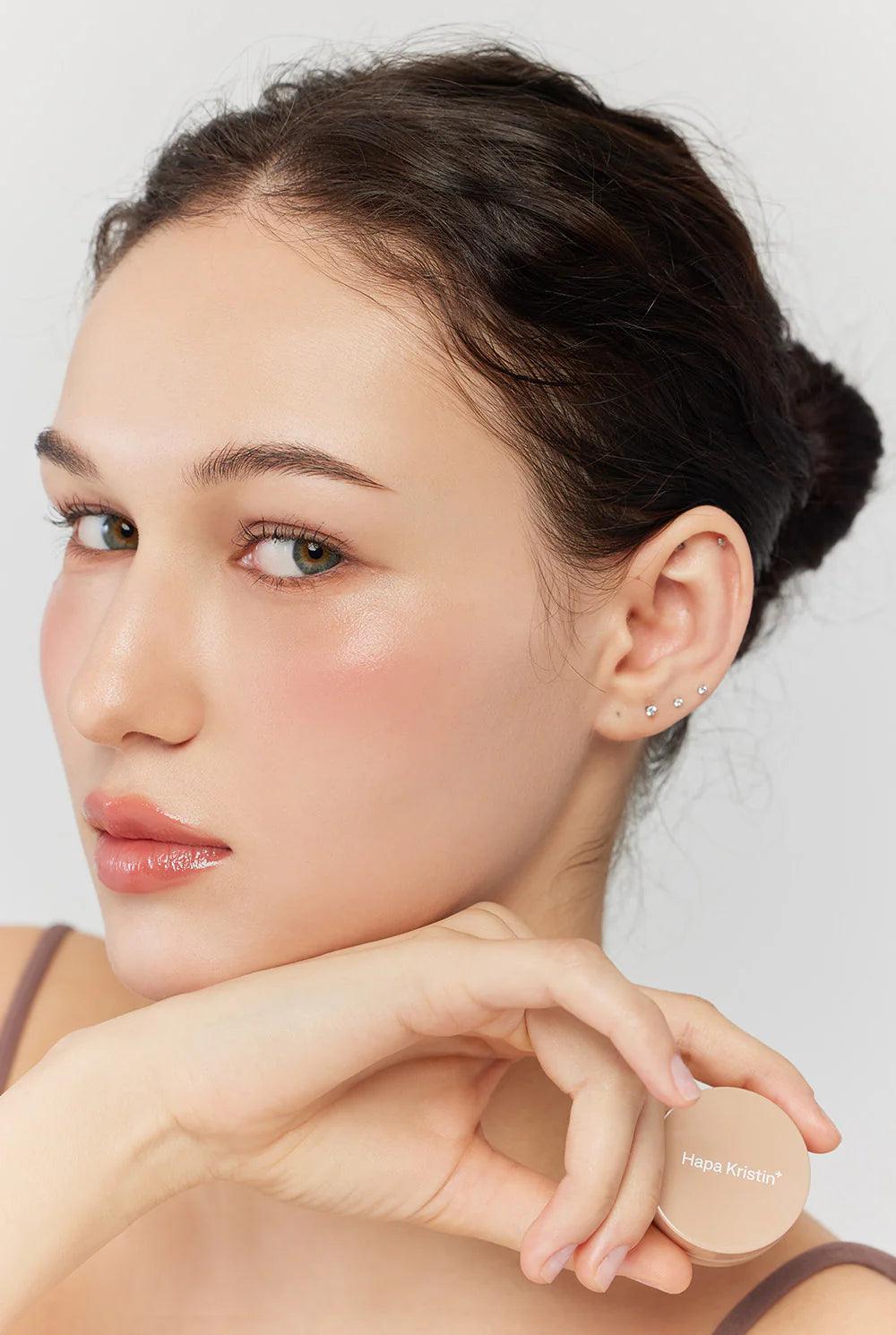 Hapa Kristin Cosmetics Gleam Glow Lip & Blush #503 Mocha Rose - MASHED POTATO UK | Colour Contact Lens