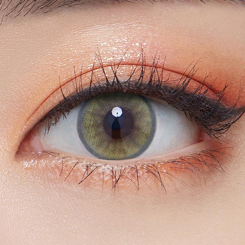 OLENS Nella Ash Olive (MONTH/2P) - MASHED POTATO UK | Colour Contact Lens
