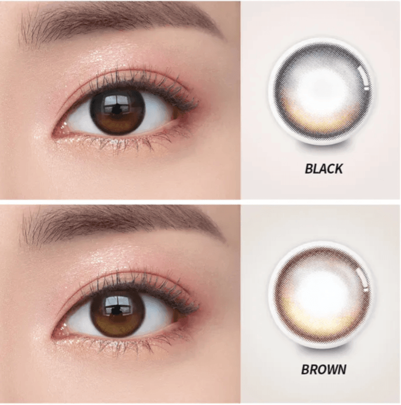 OLENS Eyelighter Glowy BLACK (DAILY/10P) - MASHED POTATO UK | Colour Contact Lens