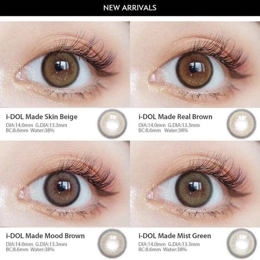 iDOL URIA MADE Mist Green (YEAR/1 Piece) - MASHED POTATO UK | Colour Contact Lens