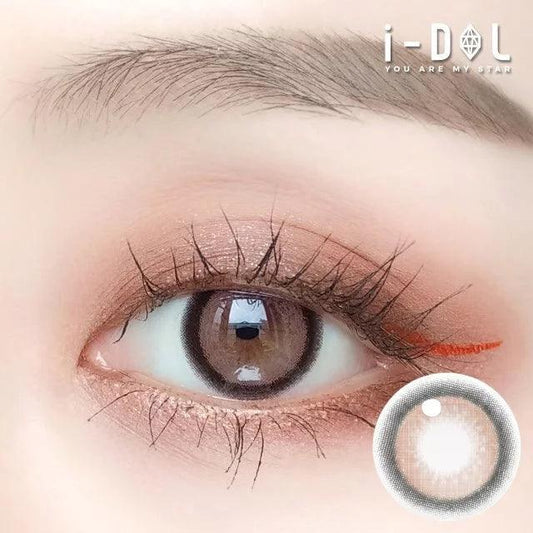 iDOL URIA NANA VIEW Rose Brown (YEAR/1 Piece) - MASHED POTATO UK | Colour Contact Lens