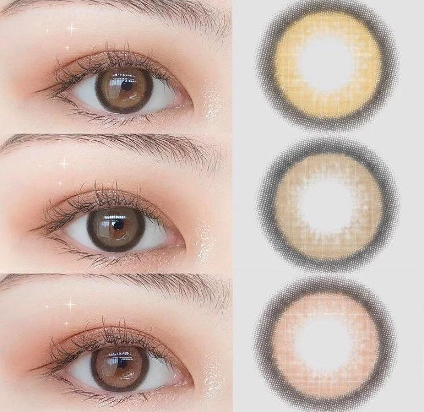 iDOL URIA NANA VIEW Rose Brown (YEAR/1 Piece) - MASHED POTATO UK | Colour Contact Lens