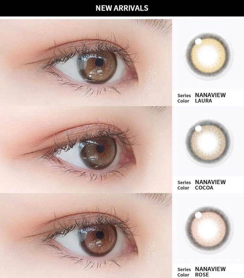 iDOL URIA NANA VIEW Laura Brown (YEAR/1 Piece) - MASHED POTATO UK | Colour Contact Lens