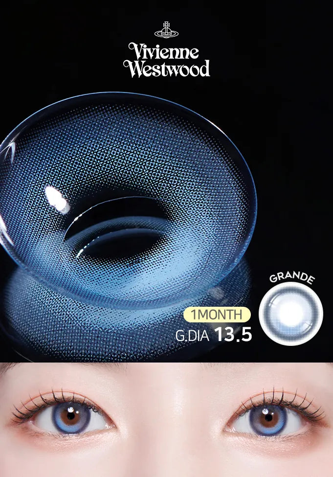 Vivienne Westwood Grande Roun Cobalt (MONTH/1 Piece) - MASHED POTATO UK | Colour Contact Lens
