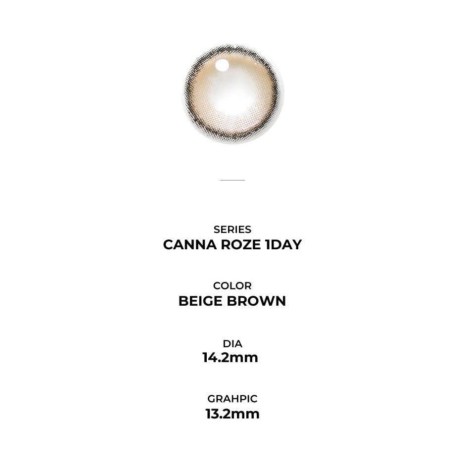 iDOL Canna Roze Beige Brown (DAILY/10P) - MASHED POTATO UK | Colour Contact Lens