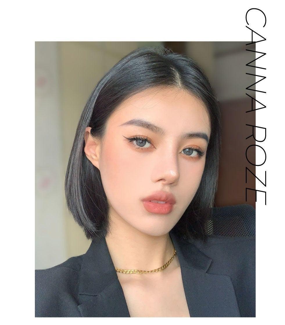 iDOL Canna Roze Charcoal (YEAR/1 Piece) - MASHED POTATO UK | Colour Contact Lens