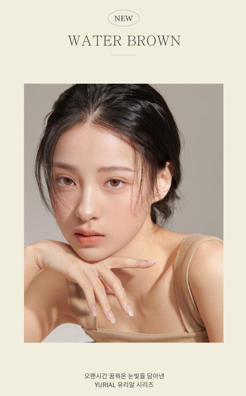 iDOL Yurial Water Brown (DAILY/10P) - MASHED POTATO UK | Colour Contact Lens
