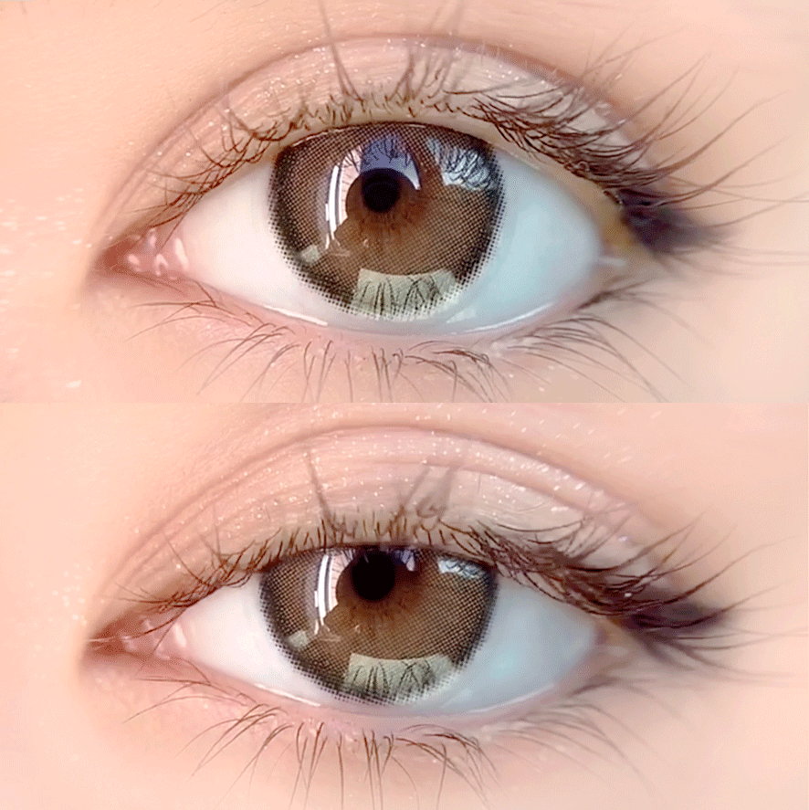 iDOL Canna Roze Beige Brown (YEAR/1 Piece) - MASHED POTATO UK | Colour Contact Lens