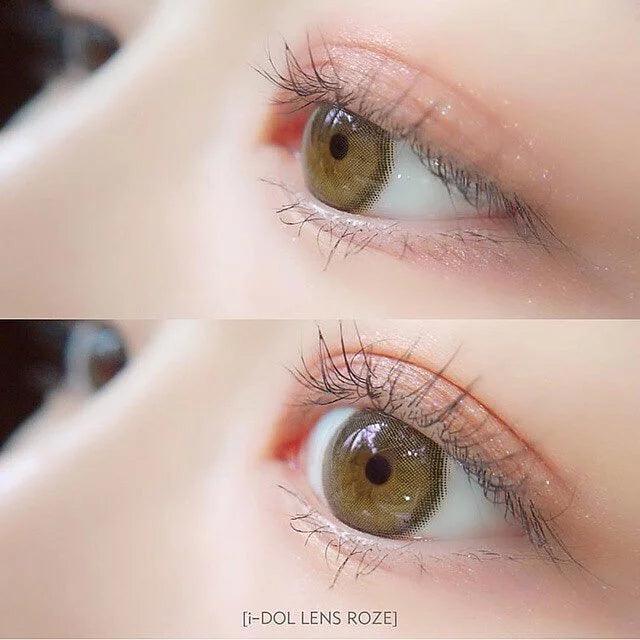 iDOL Canna Roze Olive (YEAR/1 Piece) - MASHED POTATO UK | Colour Contact Lens