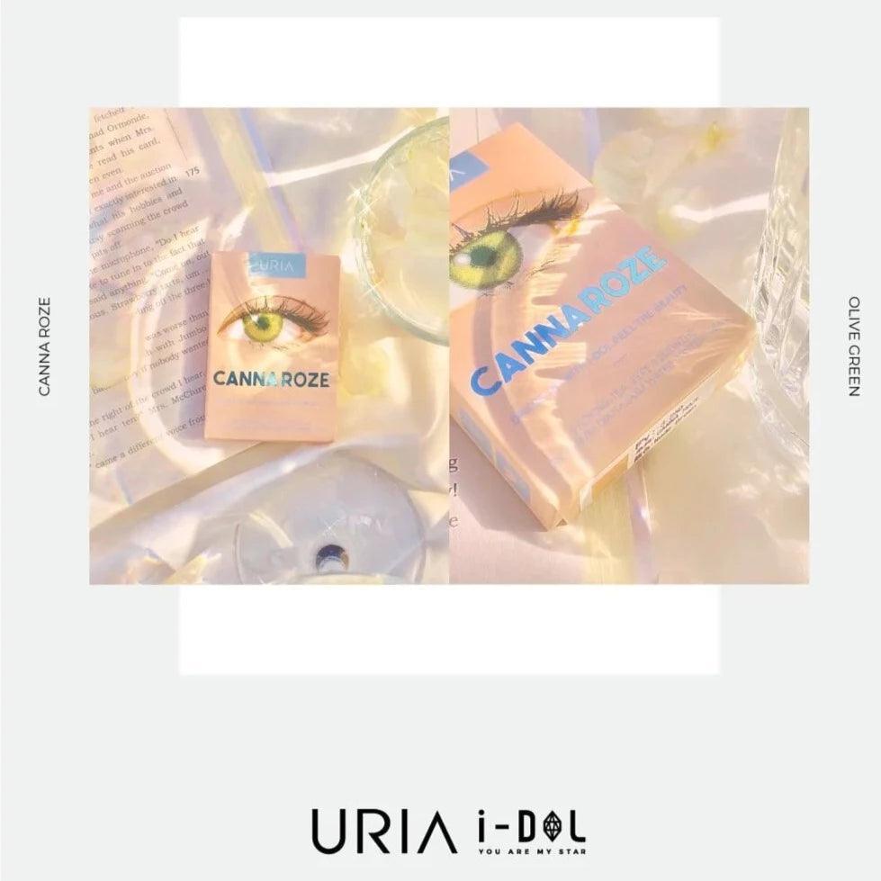 iDOL Canna Roze Olive (YEAR/1 Piece) - MASHED POTATO UK | Colour Contact Lens