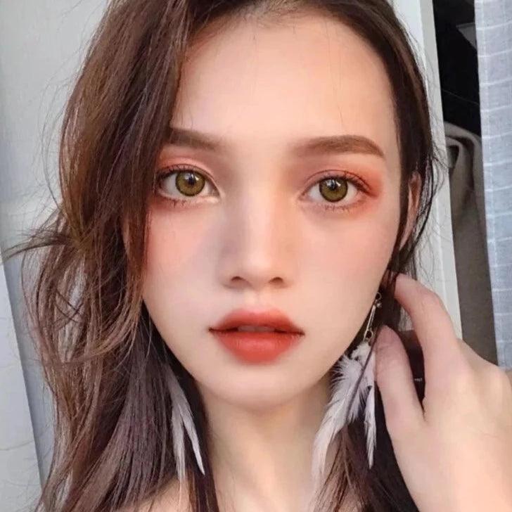 iDOL Canna Roze Olive (YEAR/1 Piece) - MASHED POTATO UK | Colour Contact Lens