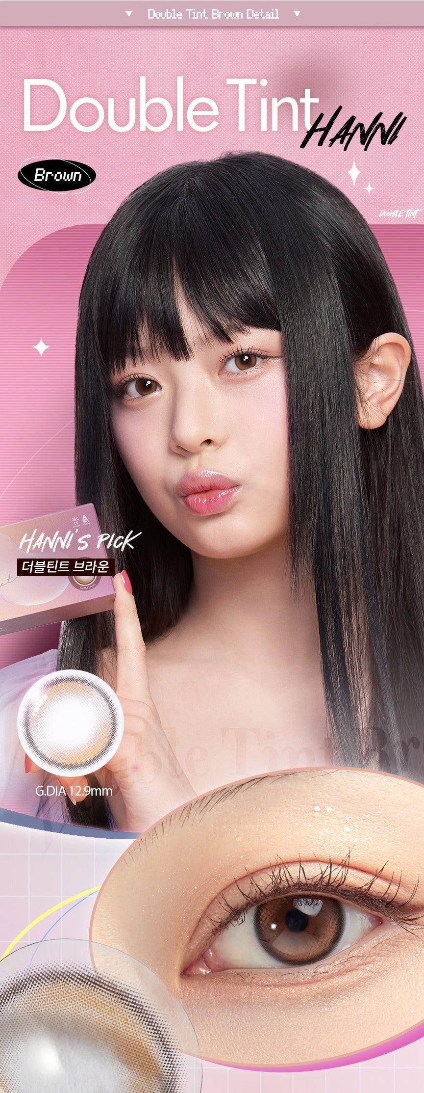 OLENS Double Tint Brown (DAILY/20P) - MASHED POTATO UK | Colour Contact Lens