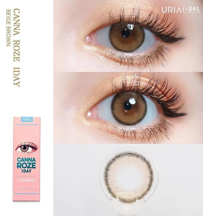 iDOL Canna Roze Beige Brown (DAILY/10P) - MASHED POTATO UK | Colour Contact Lens