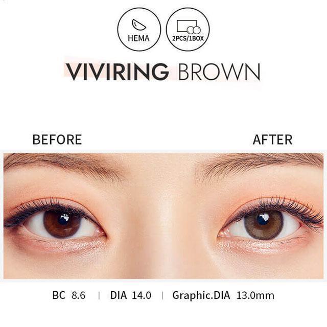 OLENS Vivi Ring Brown (MONTH/2P) - MASHED POTATO UK | Colour Contact Lens