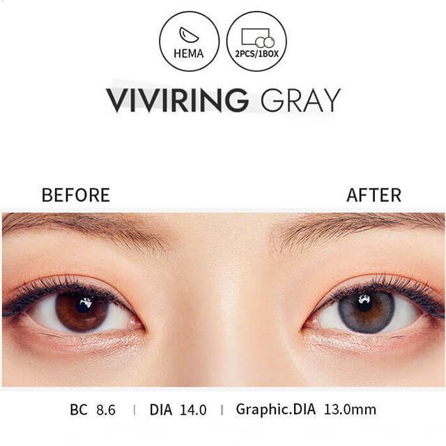 OLENS Vivi Ring Gray (MONTH/2P) - MASHED POTATO UK | Colour Contact Lens