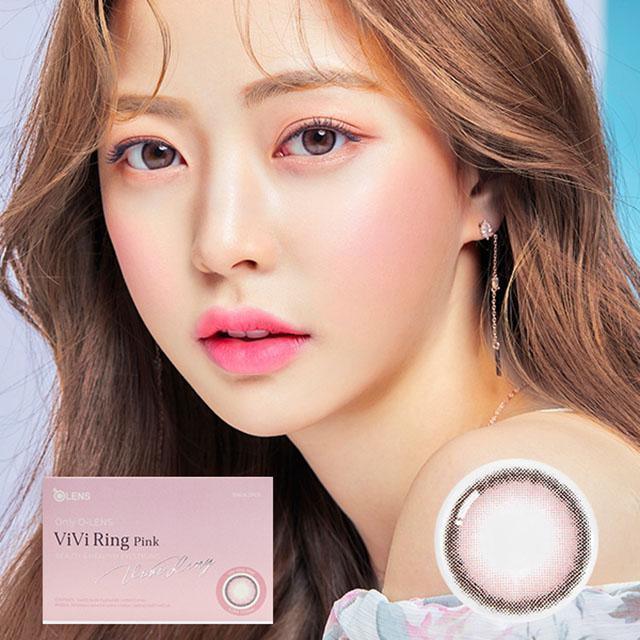 OLENS Vivi Ring Pink (MONTH/2P) - MASHED POTATO UK | Colour Contact Lens