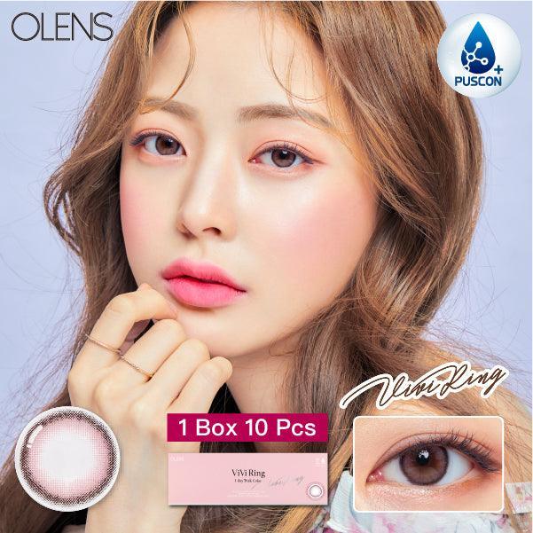 OLENS Vivi Ring Pink (DAILY/10P) - MASHED POTATO UK | Colour Contact Lens