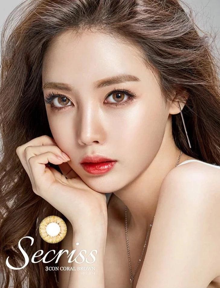 OLENS Secriss Coral Brown (DAILY/20P) - MASHED POTATO UK | Colour Contact Lens