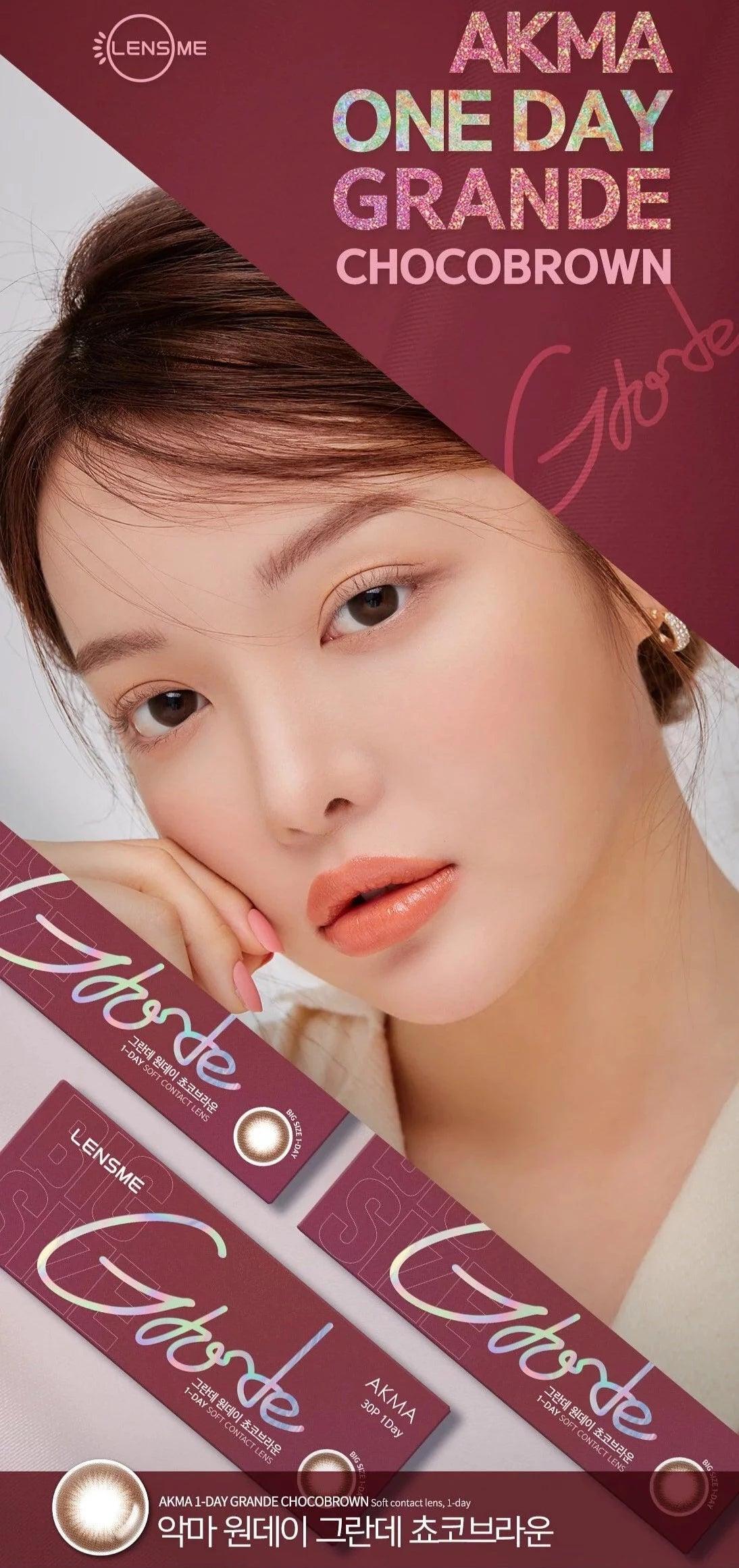 LENSME Akma Grande Chocobrown (DAILY/30P) - MASHED POTATO UK | Colour Contact Lens