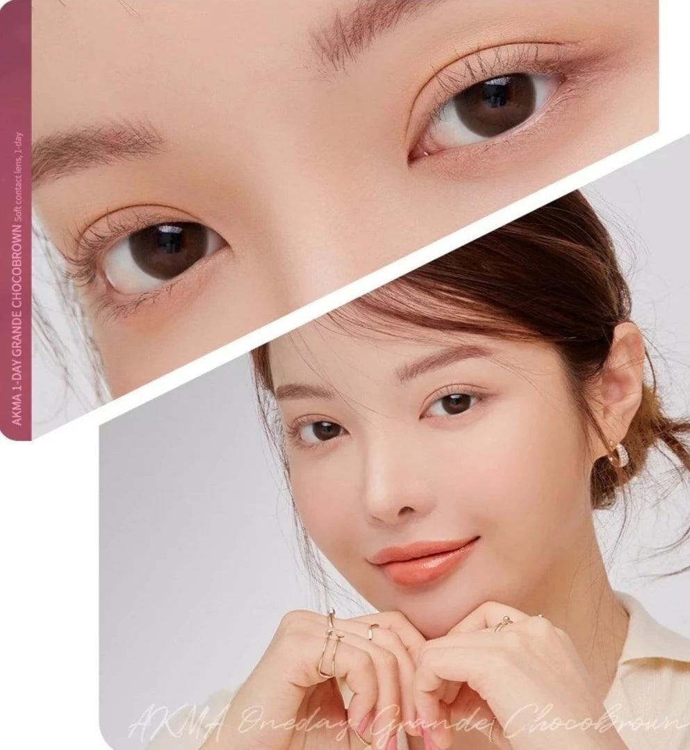 LENSME Akma Grande Chocobrown (DAILY/30P) - MASHED POTATO UK | Colour Contact Lens