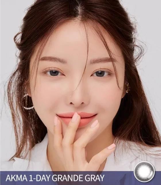 LENSME Akma Grande Gray (DAILY/30P) - MASHED POTATO UK | Colour Contact Lens