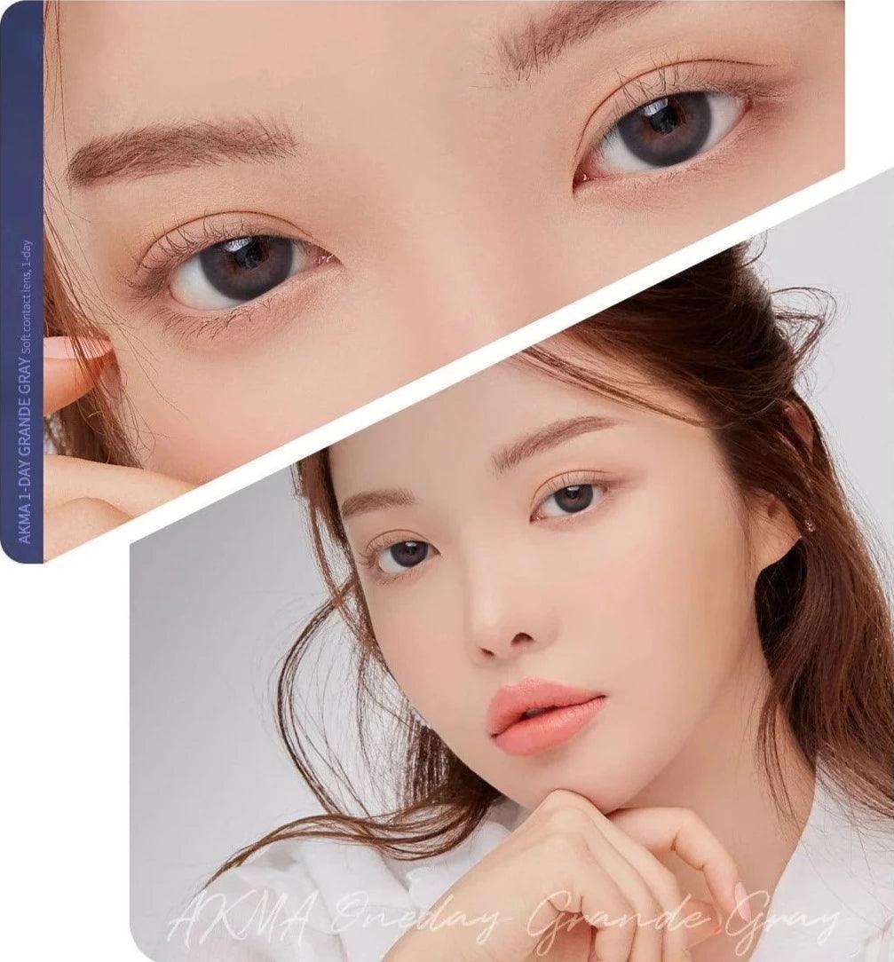 LENSME Akma Grande Gray (DAILY/30P) - MASHED POTATO UK | Colour Contact Lens
