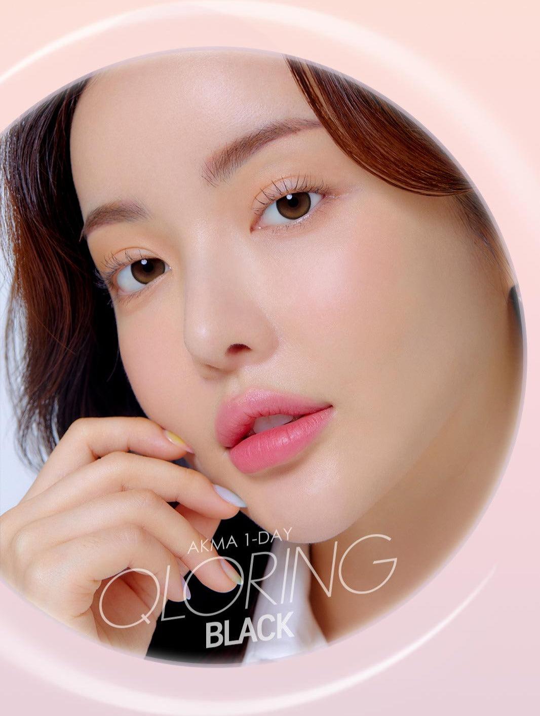 LENSME Akma Qloring Black (DAILY/30P) - MASHED POTATO UK | Colour Contact Lens