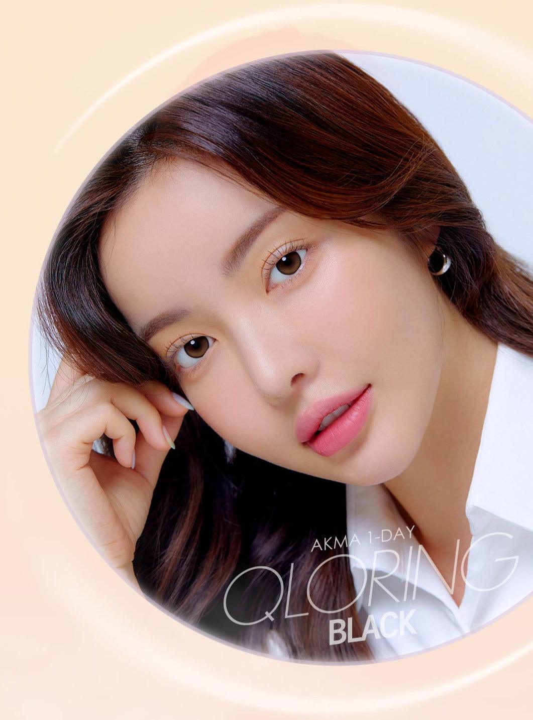 LENSME Akma Qloring Black (DAILY/30P) - MASHED POTATO UK | Colour Contact Lens