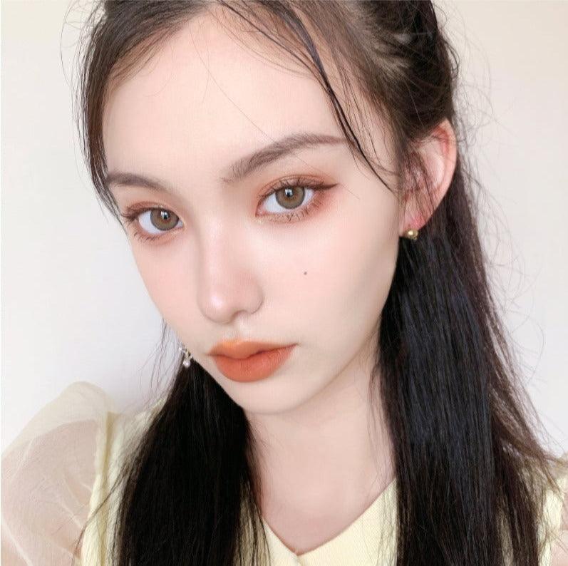 iDOL Roze Airy Nude Brown (Month/1 Piece) - MASHED POTATO UK | Colour Contact Lens