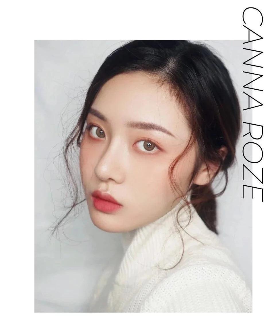 iDOL Canna Roze Beige Brown (YEAR/1 Piece) - MASHED POTATO UK | Colour Contact Lens