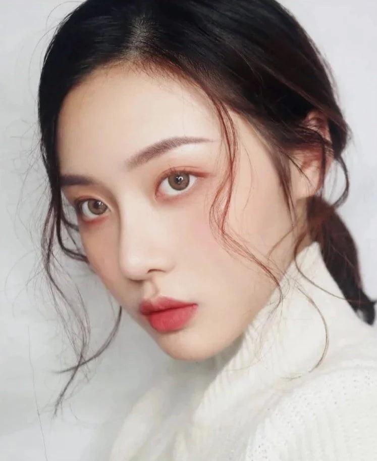 iDOL Canna Roze Nude Brown (YEAR/1 Piece) - MASHED POTATO UK | Colour Contact Lens