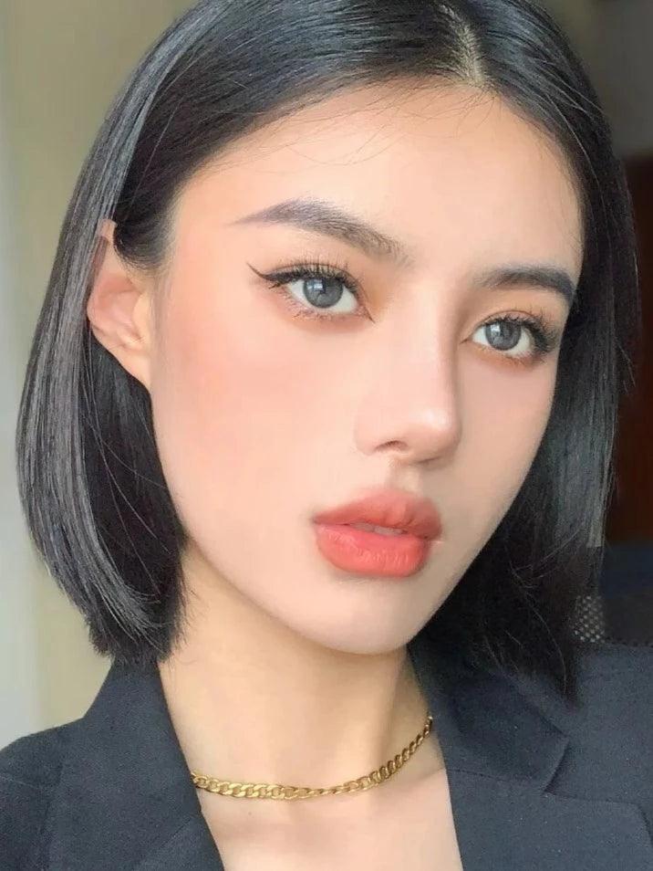 iDOL Canna Roze Charcoal (YEAR/1 Piece) - MASHED POTATO UK | Colour Contact Lens