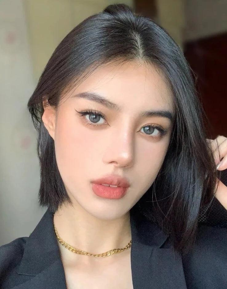 iDOL Canna Roze Charcoal (YEAR/1 Piece) - MASHED POTATO UK | Colour Contact Lens