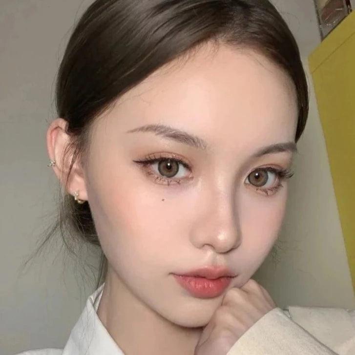iDOL Canna Roze Nude Brown (YEAR/1 Piece) - MASHED POTATO UK | Colour Contact Lens