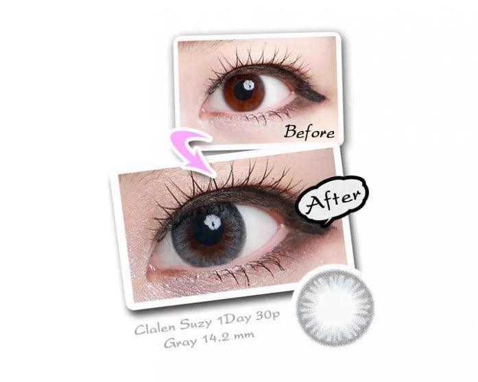 CLALEN Suzy Gray (DAILY/30P) - MASHED POTATO UK | Colour Contact Lens