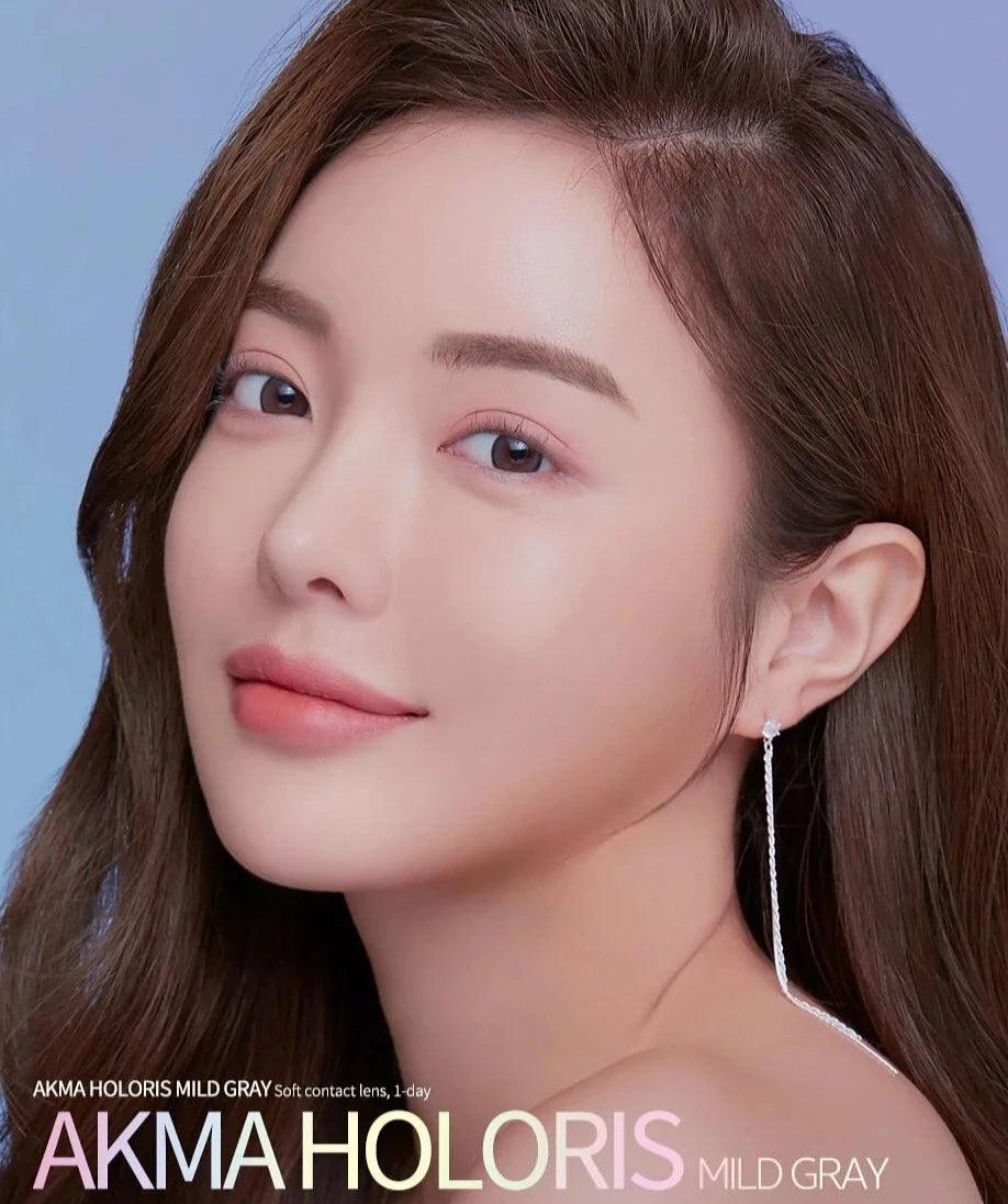 LENSME Akma Holoris Mild Grey (DAILY/30P) - MASHED POTATO UK | Colour Contact Lens