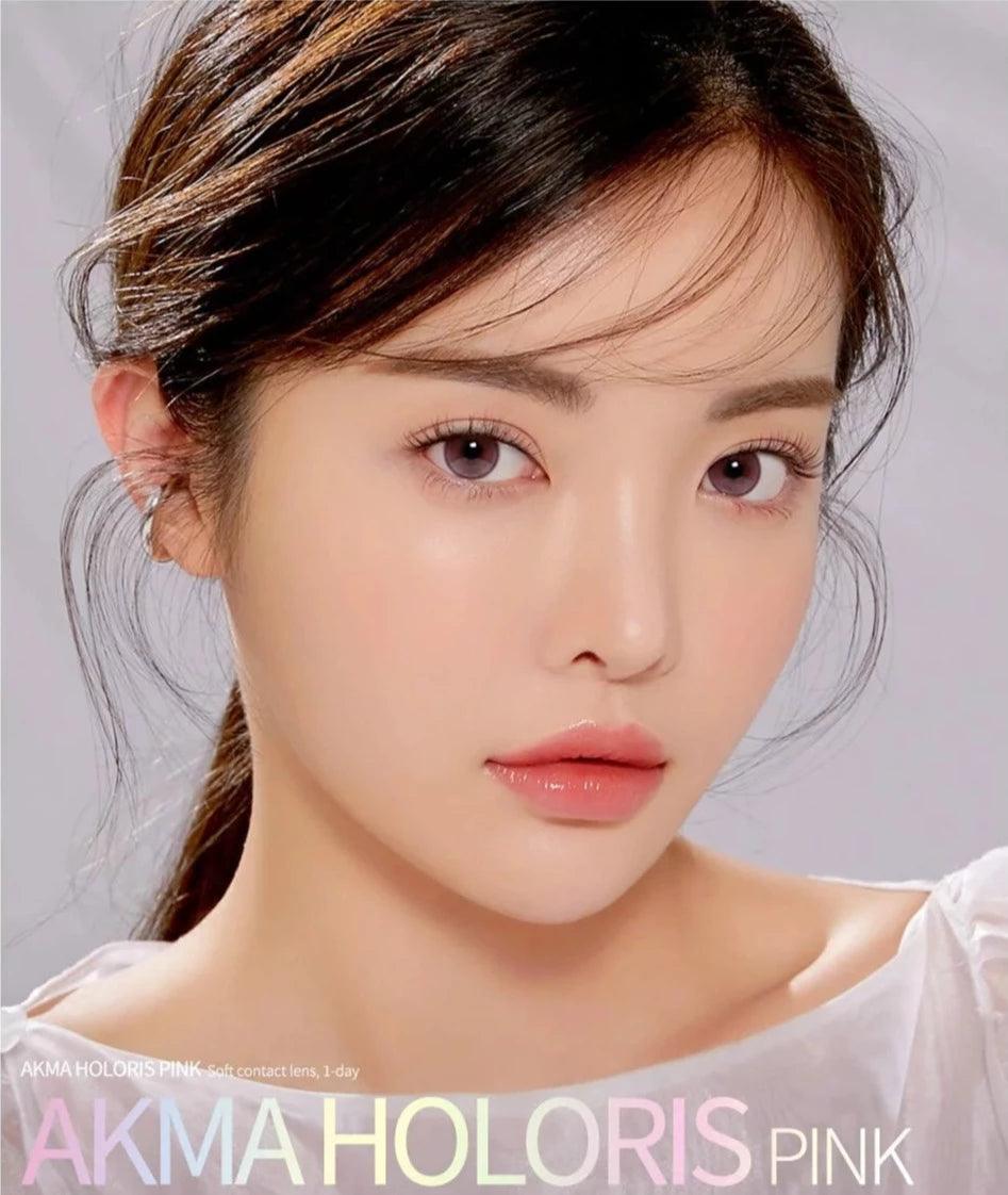 LENSME Akma Holoris Pink (DAILY/30P) - MASHED POTATO UK | Colour Contact Lens