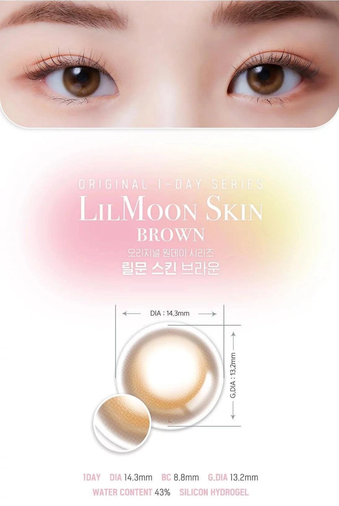 LENSME Lil Moon Skin Brown (DAILY/10P) - MASHED POTATO UK | Colour Contact Lens