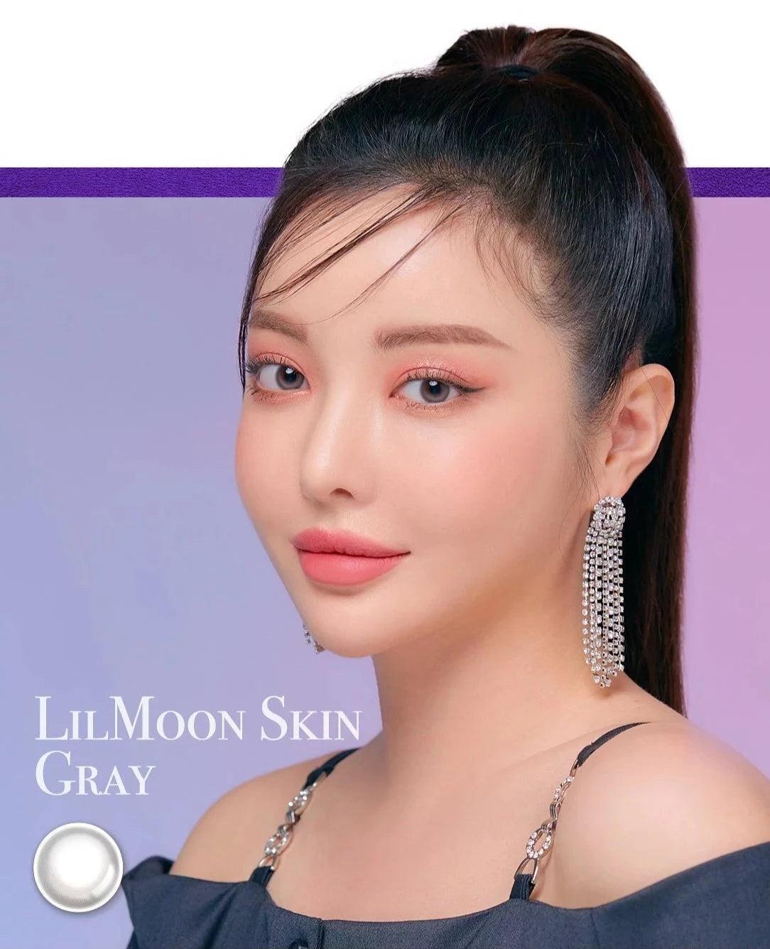 LENSME Lil Moon Skin Gray (MONTH/2P) - MASHED POTATO UK | Colour Contact Lens
