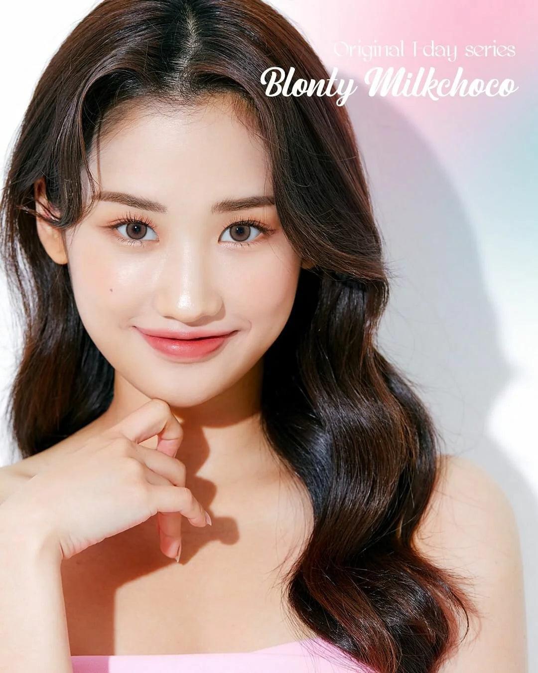 LENSME Blonty Milkchoco (DAILY/10P) - MASHED POTATO UK | Colour Contact Lens