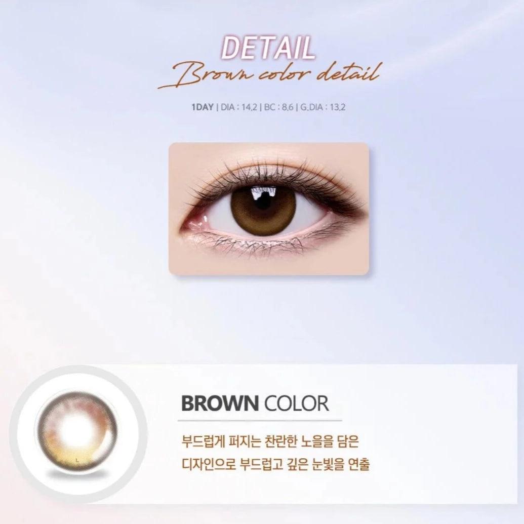 LENSME Akma Qloring Brown (DAILY/30P) - MASHED POTATO UK | Colour Contact Lens