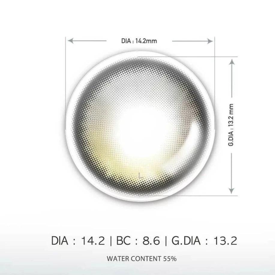 LENSME Akma Qloring Gray (DAILY/30P) - MASHED POTATO UK | Colour Contact Lens